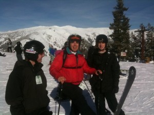 Skiing with grandsons